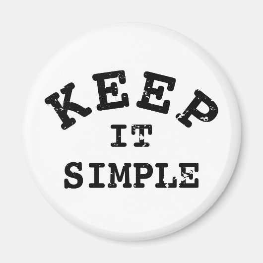 保シンプルタイポグラフィ マグネット (正面)