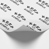 保シンプルタイポグラフィ ラッピングペーパー (角)