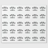 保シンプルタイポグラフィ ラッピングペーパー (フラット)