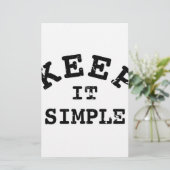 保シンプルタイポグラフィ 便箋 (スタンド正面)