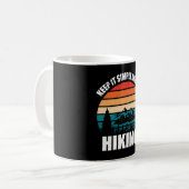 保シンプルハイキング コーヒーマグカップ (正面左)