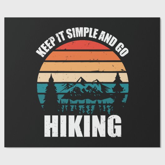 保シンプルハイキング ラッピングペーパー (フラット)