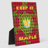 保シンプルプリント：金はっきりした金赤織フローラ フォトプラーク (側面)