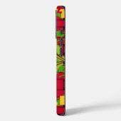 保シンプルプリント:金はっきりした金赤織フローラ Case-Mate iPhoneケース (裏面 / 左)