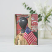 保シンプル初期の人形 ポストカード (スタンド正面)