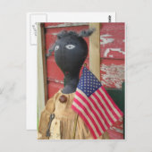 保シンプル初期の人形 ポストカード (正面/裏面)