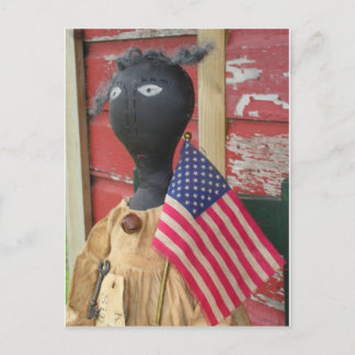 保シンプル初期の人形 ポストカード