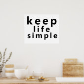 保シンプル命 ポスター (キッチン)