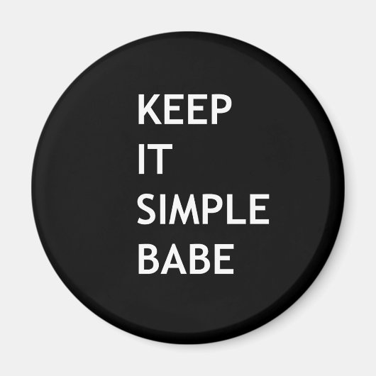 保シンプル女 マグネット (正面)