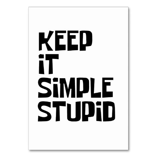 保シンプル愚か テーブルナンバー (正面)