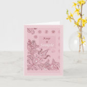 保シンプル カード (黄色い花)