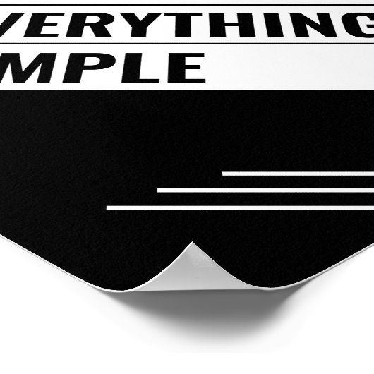 保シンプル ポスター (角)