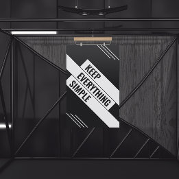 保シンプル ポスター