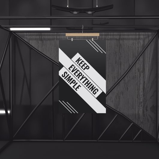 保シンプル ポスター