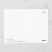 保シンプル ポストカード (裏面)