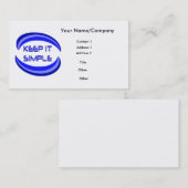 保シンプル 名刺 (正面/裏面)