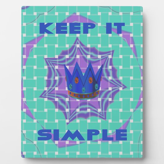 保シンプルItの王室のClarity Pattern Art フォトプラーク (正面)