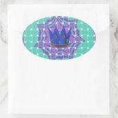 保シンプルItの王室のClarity Pattern Art 楕円形シール (バッグ)