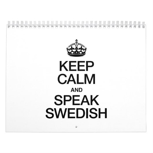 保スウェーデン話語 カレンダー (カバー)