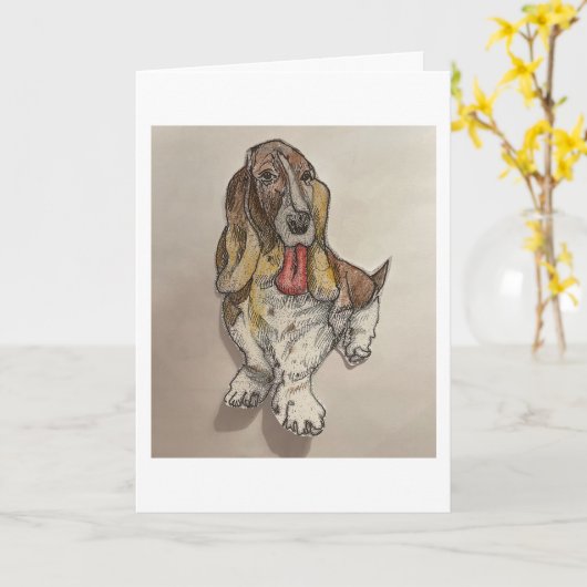 保スケッチ カード (黄色い花)