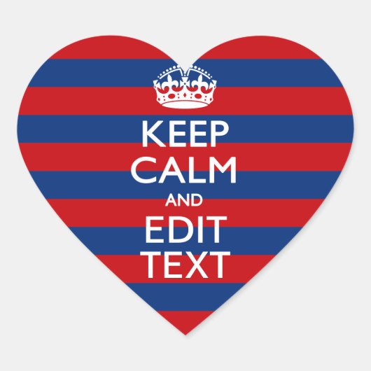 保スタイリッシュCALMとテキストのストライプ ハートシール (正面)