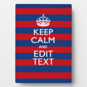 保スタイリッシュCALMとテキストのストライプ フォトプラーク (正面)