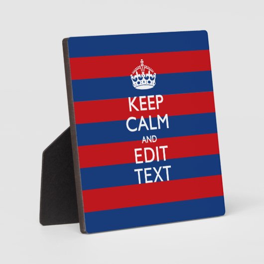 保スタイリッシュCALMとテキストのストライプ フォトプラーク (正面)