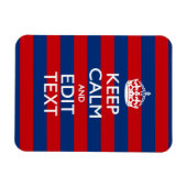 保スタイリッシュCALMとテキストのストライプ マグネット (横)