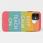 保ストライプ静まり – 教えカラフル Case-Mate iPhoneケース (裏面(横))