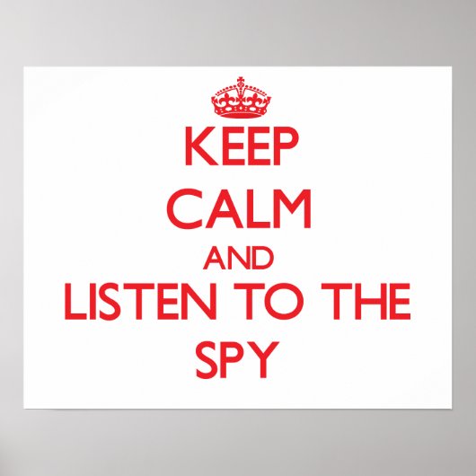 保スパイに聞向かって冷静に ポスター (正面)