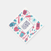 保スマイル |かわいいフレーズ スタンダードカクテルナプキン (角)