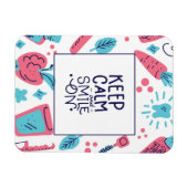 保スマイル |かわいいフレーズ マグネット (横)