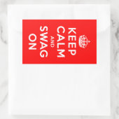 保スワッグオン 長方形シール (バッグ)