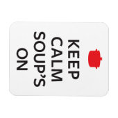 保スープを飲む マグネット (横)