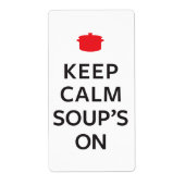 保スープを飲む ラベル (正面)