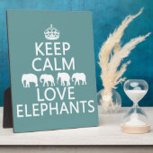 保ゾウ（カスタマイズ可能な色） フォトプラーク (側面)