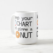 保チャートとドーナツを作る コーヒーマグカップ (正面左)