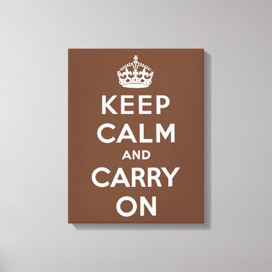 保チョコレートとホワイト キャンバスプリント (正面)