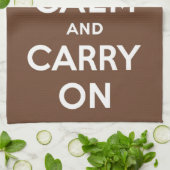 保チョコレート キッチンタオル (折り畳み)