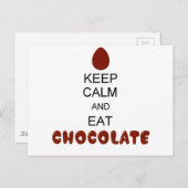 保チョコ食べー ポストカード (正面/裏面)