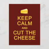 保チーズはがきを切るカスタマイズ。 ポストカード (正面)