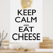 保チーズ食べ ポスター (キッチン)