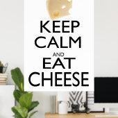 保チーズ食べ ポスター (ホームオフィス)