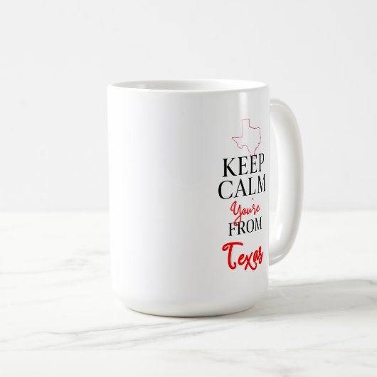 保テキサス州から コーヒーマグカップ (正面右)