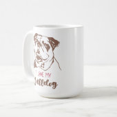 保デザインは自分の：-)マグ コーヒーマグカップ (正面左)