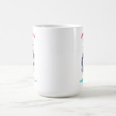 保デザインは自分の：-)マグ コーヒーマグカップ (中央)