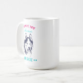 保デザインは自分の：-)マグ コーヒーマグカップ (正面左)