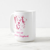 保デザインは自分の：-)マグ コーヒーマグカップ (正面左)