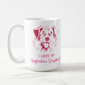 保デザインは自分の：-)マグ コーヒーマグカップ (左)