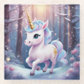 保デザイン ガラスコースター (正面)